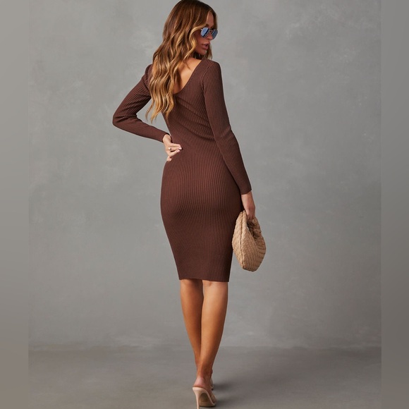 EUC Vici Wickson Ribbed Midi Sweater Dress - Picture 7 of 8